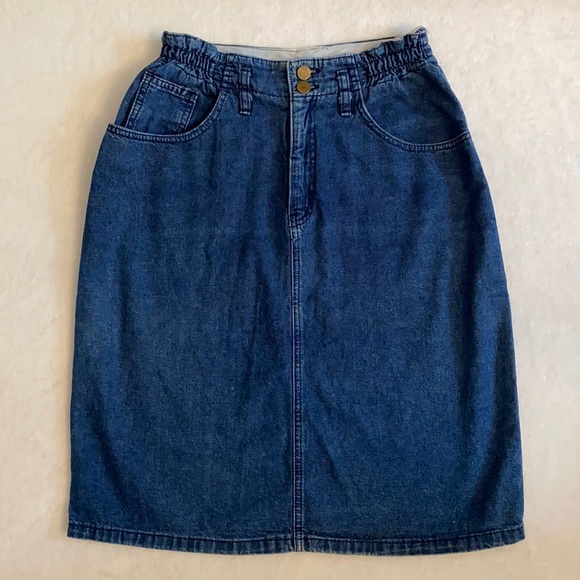 {VTG} Jack Mulqueen | Denim Jean Skirt - Picture 1 of 15
